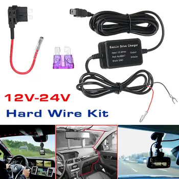 DC12V 24V to 5V 2A Inverter Converter Micro Mini USB  DC Hardwire for Dash Cam Hard Wire Kit for Car GPS DVR Camera 112 212 312