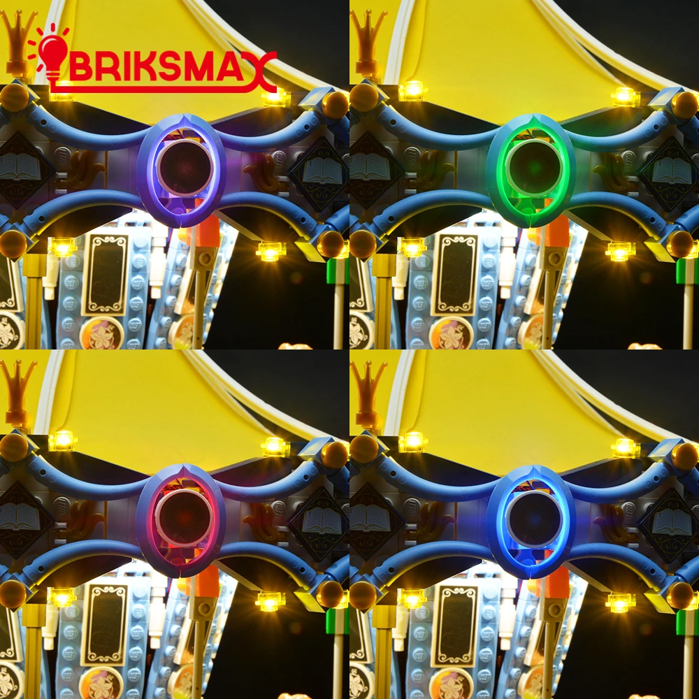 Комплект светодисветильник BriksMax для 10257 эксперта создателя новая карусель