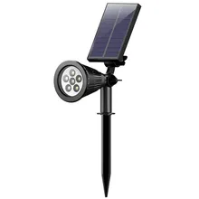 CLAITE 6 светодиодный солнечный светильник регулируемый Солнечный прожектор в местах IP65 Водонепроницаемый Пейзаж Настенный светильник наружного освещения