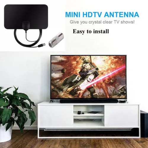 Ультратонкая цифровая антенна 200 миль HD Skylink 4K цифровые комнатные ТВ 1080P антенны