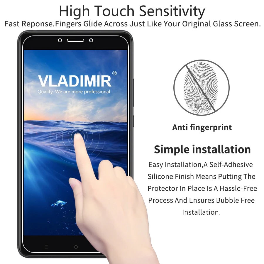 Vladi mi r закаленное стекло для Xiaomi Max 2 Защитная пленка 2.5D 9 H экрана прозрачное
