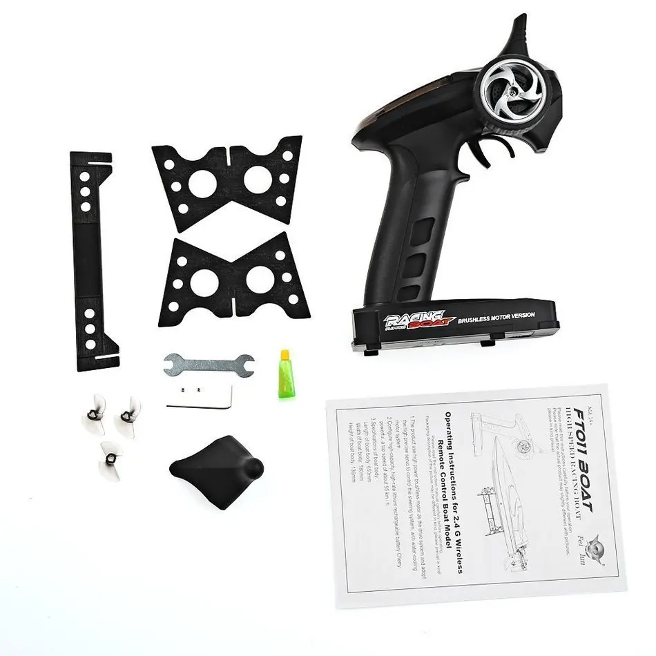 New Fei Lun FT011 2.4G Racing RC Boat High Speed Brushless Motor Water Cooling System 4Channels Speedboat Christmas Gift