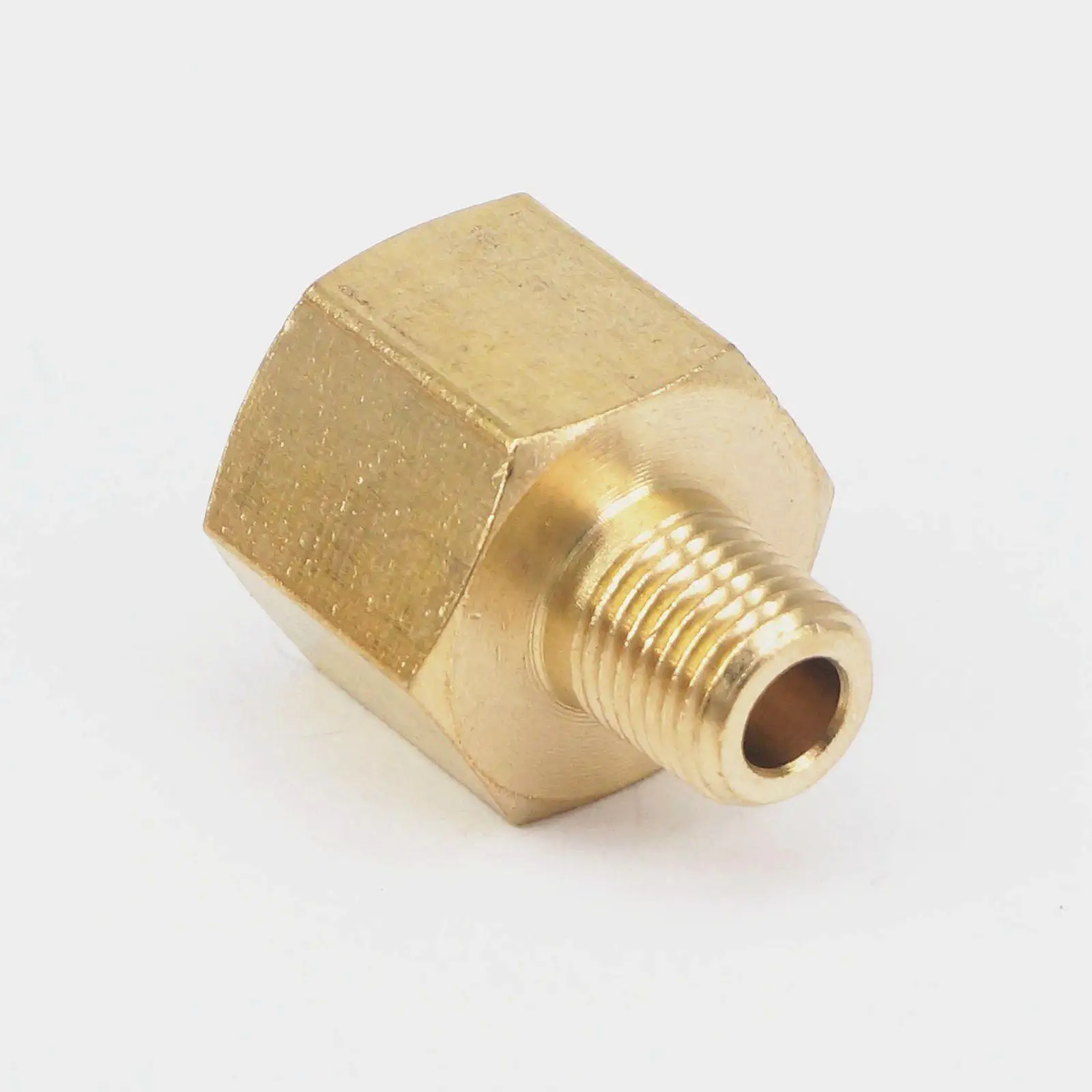 1/8" BSPT Male x 3/8" NPT Female Brass Pipe Fitting Connector Adapter