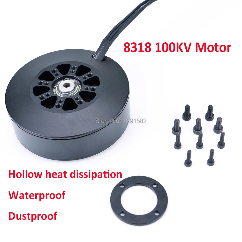 

1pcs 8318 100KV Brushless Motor Plant Protection Motor waterproof and dustproof 3-12S For multicopter Drone