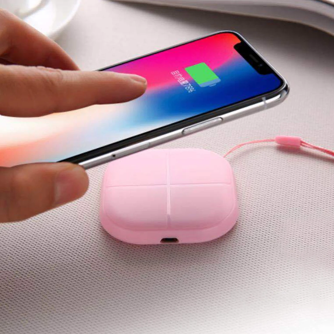 Беспроводное зарядное устройство Mini QI для Samsung Galaxy S7 S6 edge iPhone8 X Nokia Google Nexus4 5 6 Micro USB