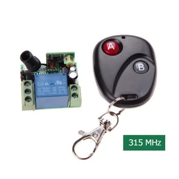 

DC12V 10A 315MHz Wireless Universal Remote Control Switch Transmitter with Receiver uzaktan kumanda 315MHz Remote