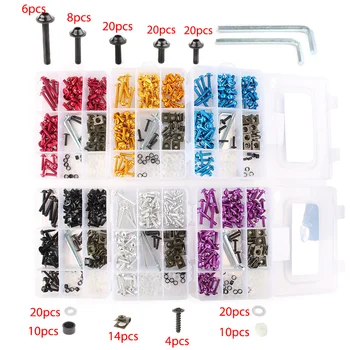 

CNC Motorcycle Accessories Complete Fairing Bolt Kit Bodywork Screws Nuts Kit For Kawasaki EX250/250R ZX6R ZX10R ZX12R etc.