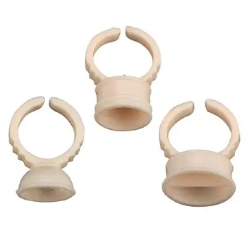 

100pcs Silicone Tattoo Ink Cups Rings Eyebrow Lips Microblading Pigments Holder Container Finger Gloves Tattoo Accesories