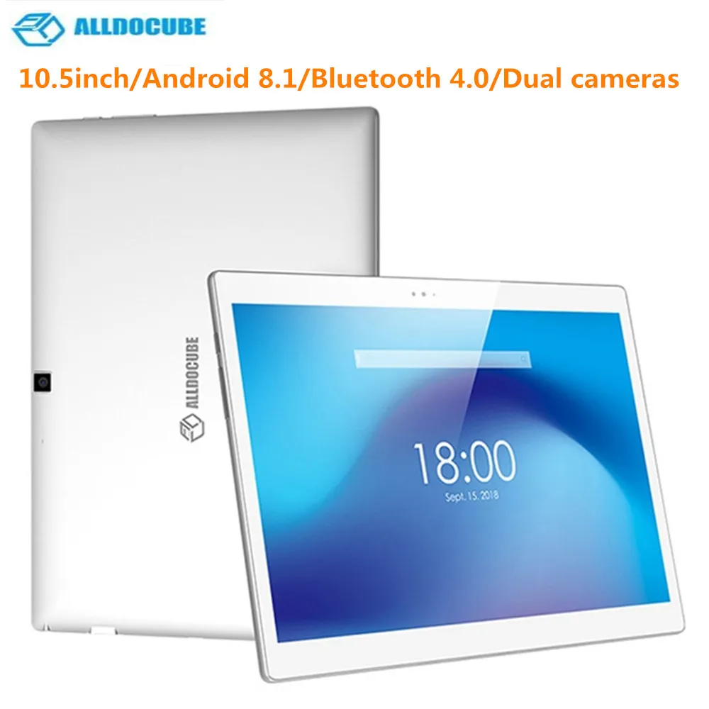 

ALLDOCUBE X Tablet PC 10.5 inch Android 8.1 MTK 8176 Hexa Core 1.7GHz 4GB RAM 64GB eMMC Dual 8.0MP Camera Fingerprint Sensor