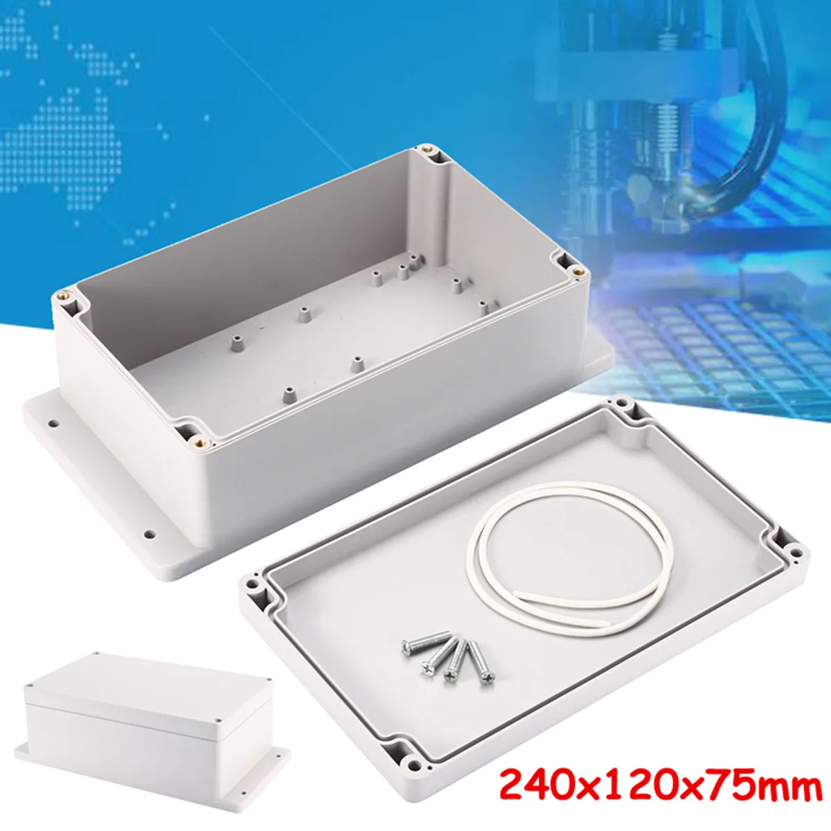 240x120x75mm ABS Waterproof Enclosure Box font b Electronic b font Project Instrument Case Electrical Project Box