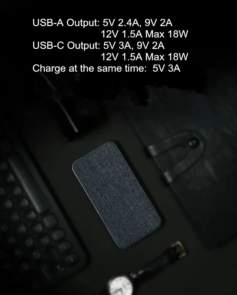 Xiaomi Original ZMI QB910 10000mAh Power Bank QC3.0 PD Type-C PD Fast Charging External Battery Charger for iphone Xiaomi 8 mix3