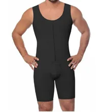 Invisible Zipper Front Mens Shaper 2019 New S-6xl Plus Size Strapless Bodysuit Men Shapewear Full Body Shapers For Men Slimming