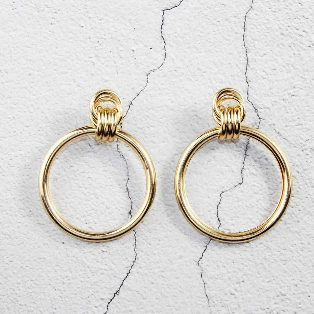 Swyss Long Fringe Drop Earrings Fashion Elegant Geometric Round Dangle Tassel Earrings Jewelry Gifts for Women Girls