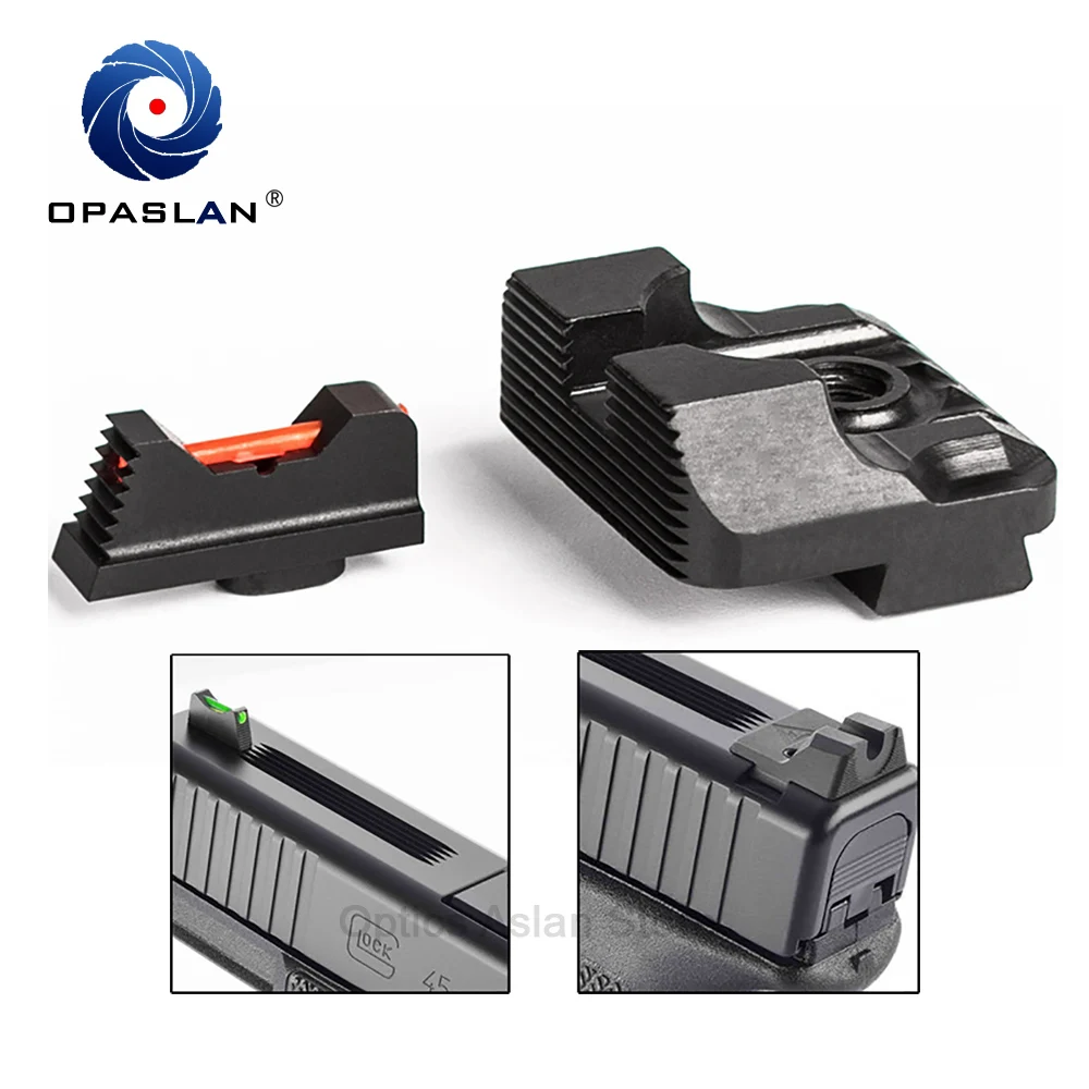 Glasvezel/Achter Combat Glock Sight v3 Zwart voor Glock