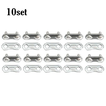 

10 Set 325 Chainsaw Chain Repair Kits .058 Master Links Tie Straps Stainless