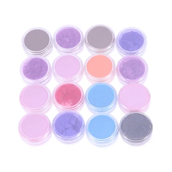 

16pcs Shimmer Powder Pigment Nail Polish Eyeshadow Nail Art Lip Gloss Pigment Cosmetic Handcrafting Makeup Powder for Cosplay