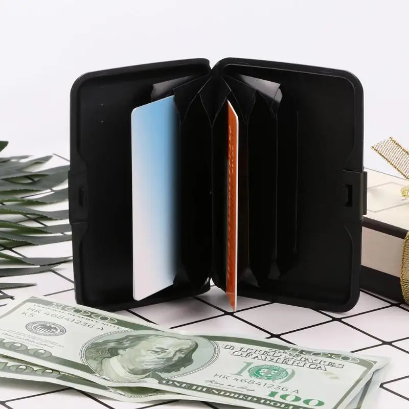 2019 New Alpaca Print Bank Credit Card Case Box RFID Anti-theft Business IDCard Holders Blocking Cat Dog Animal Aluminum Wallet