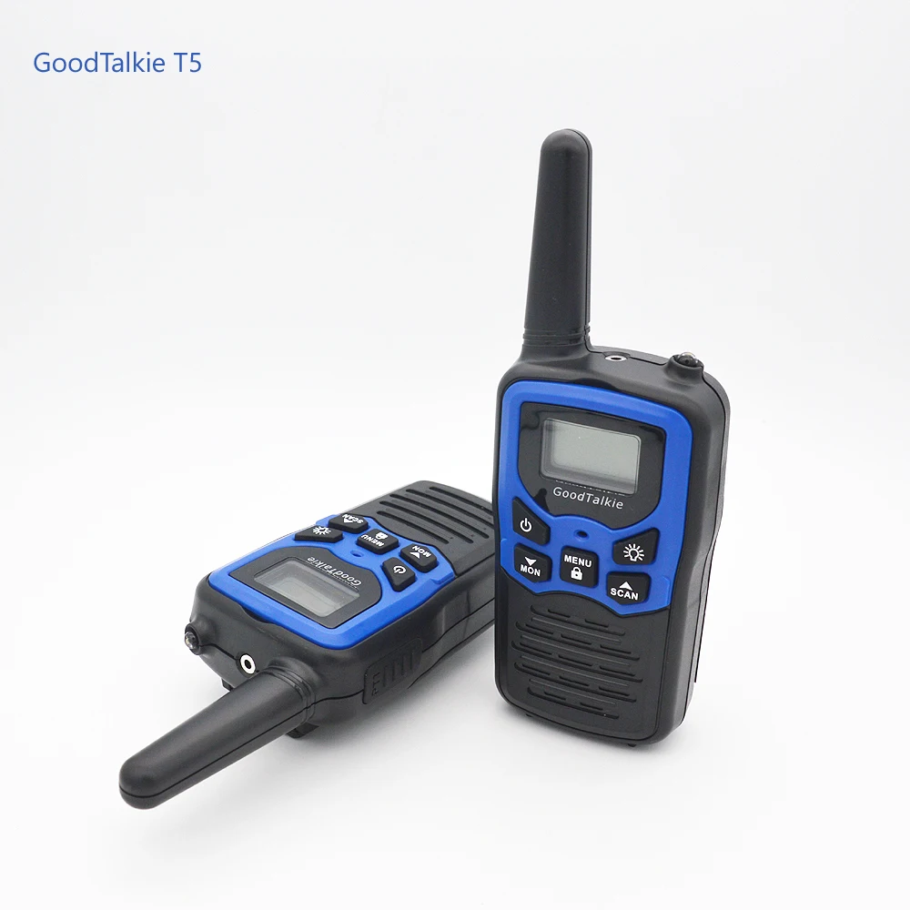 2pcs GOODTALKIE T5 Walkie Talkie UHF Frequency Portable Two Way Ham Radio Custom Walkie Talkie Case 5