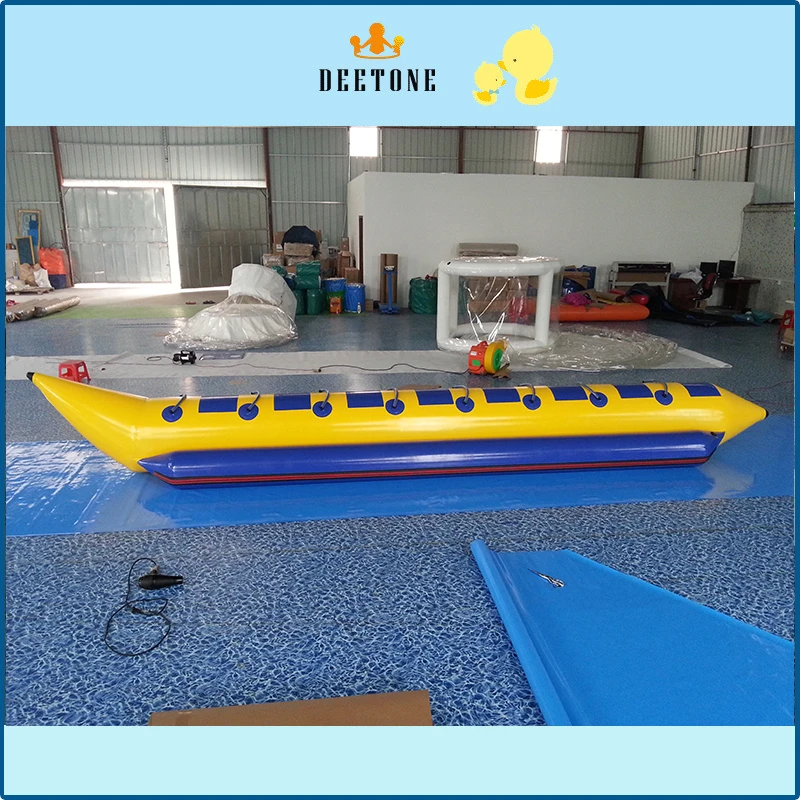 8 persons flying banana boat with free air pump,ocean rider inflatable banana boat for sale 5 persons durable towable fly fish boat ocean rider inflatable flying fish banana boat for adults