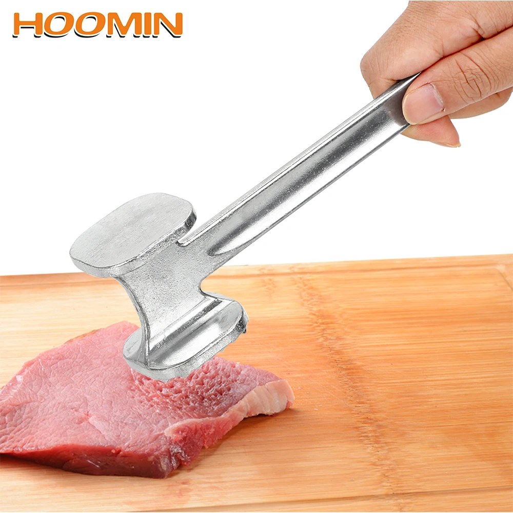 HOOMIN мясорубки из алюминиевого сплава стейк Tenderizer двухсторонний стук сторонний