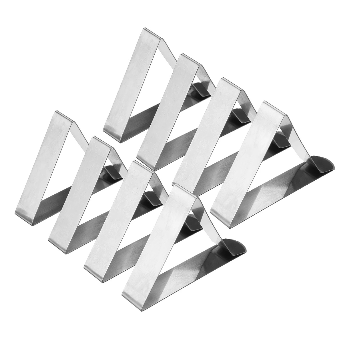 

10Pcs Stainless Steel Self Adjusting Clamps Tablecloth Table Cover Clips Holder Desk Table Cloth Cover Clamps Holder Party