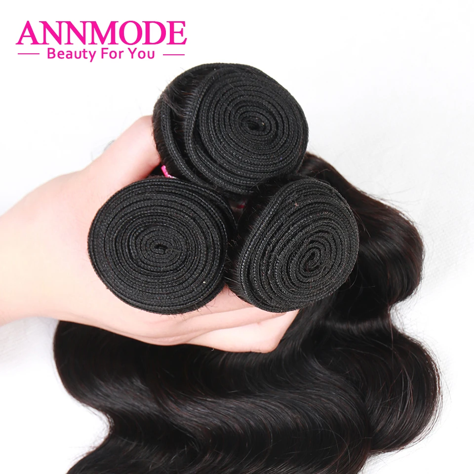 Annmode Hair Peruvian Body Wave Weave 3/4 Bundles Natural Color Remy Human Hair Extensions Free Shipping Annmode Hair Peruvian Body Wave Weave 3/4 Bundles Natural Color Remy Human Hair Extensions Free Shipping