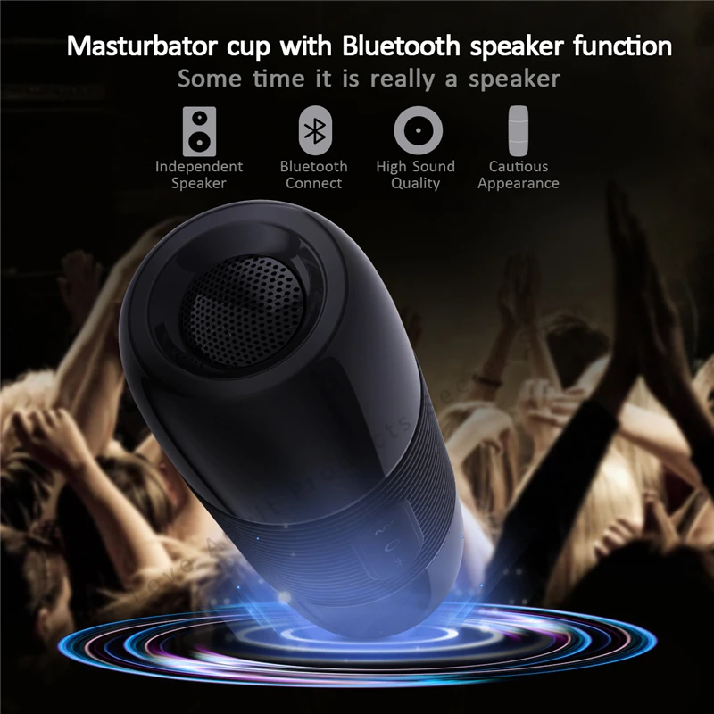 Мужской мастурбатор с Bluetooth динамиком 10 режимов вибратор беспроводное аудио