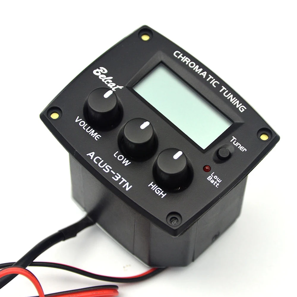 Belcat ACUS3TN Guitar Pickup 3 Band Equalizer Preamp 3Band EQ with LCD