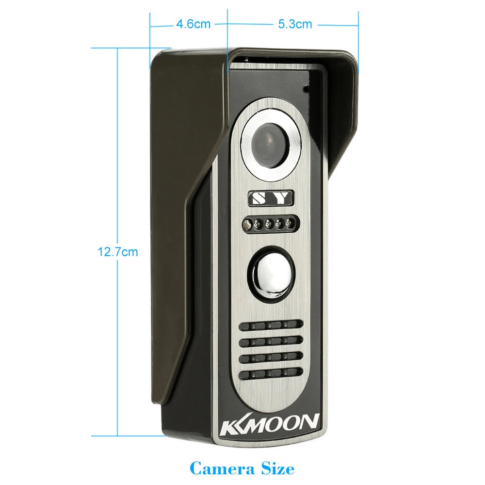 KKmoon 7 ''TFT lcd проводной видео домофон система визуальный домофон 800x480 внутренний монитор 700TVL наружная инфракрасная камера