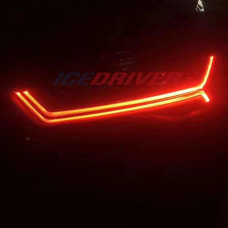 Icedriver для AUDI A6 S6 DRL RGB многоцветный светодиодный доски 2013- Противотуманные фары красные, синие демон освещение для глаз лампы