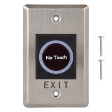 Portable Stainless Steel Infrared Passive Sensor Access Control Switch Button for Home Security