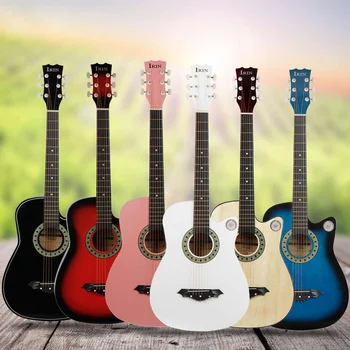 

IRIN 38 Inch Guitar Acoustic Guitar Acoustic Guitar Beginners Getting Started Practicing Guitar Stringed Instrument