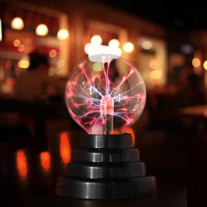 Новинка Стекло магический плазменный шар света 3 дюймов настольные лампы Sphere ночник дети подарок для Новый год магический плазменный