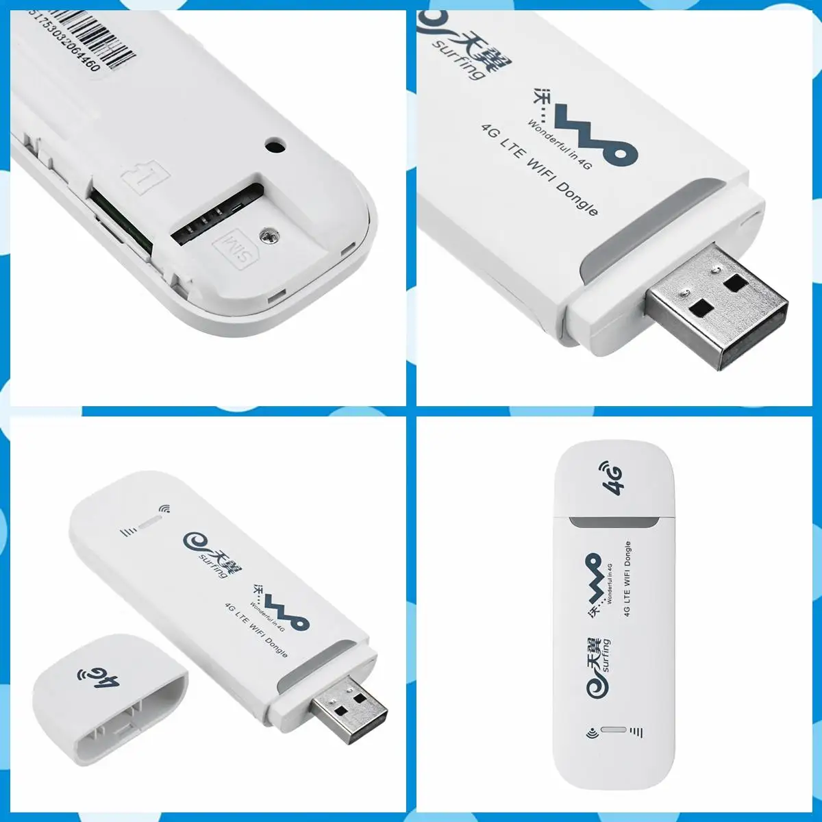 4 г 3G LTE Портативный Мобильный USB Wi Fi Hotpot беспроводной маршрутизатор Dongle с TF слот для карты мобильного телефона планшеты