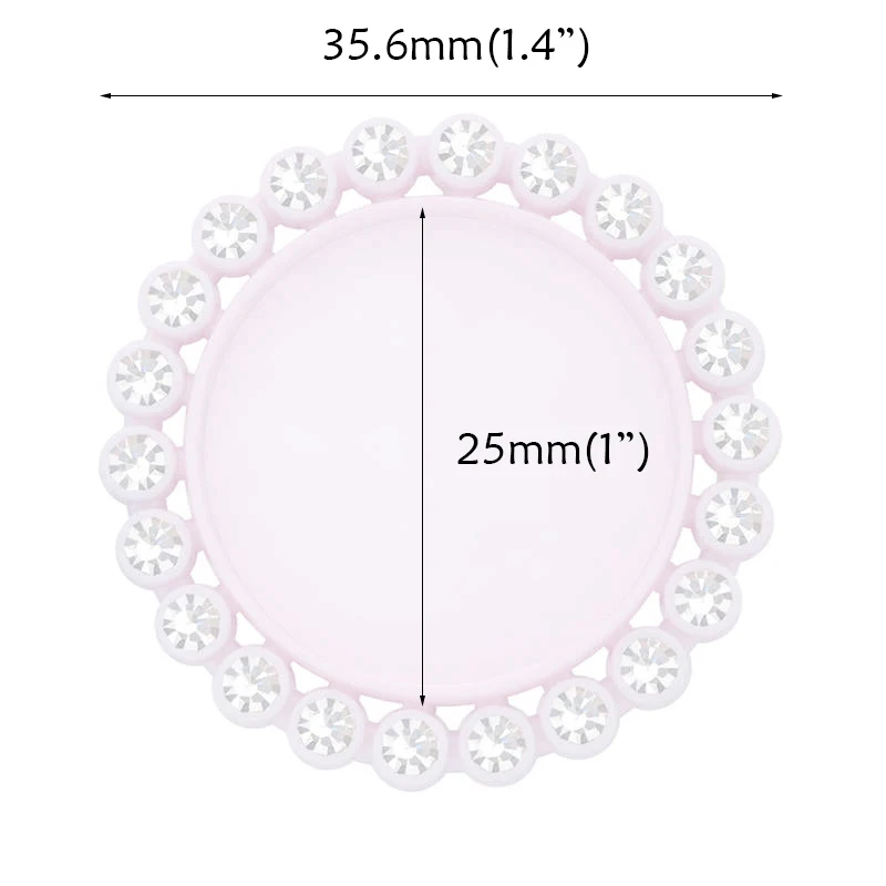 25 мм Стразы Кнопки лоток крышка бутылки Настройка крышки для сиденья для кабошонов Камея 100 шт BTN-5654