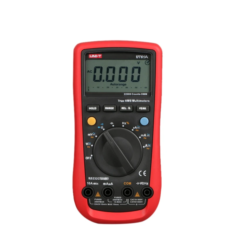 

UNI-T UT61A High Precision Handheld Digital Multimeter True RMS AC DC Meter
