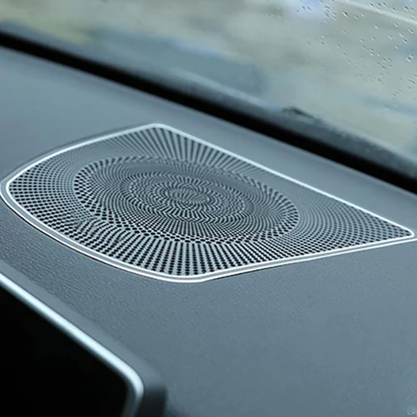 1 шт. алюминиевый дизайн burmester приборная панель динамик CoverTrim Автомобильная