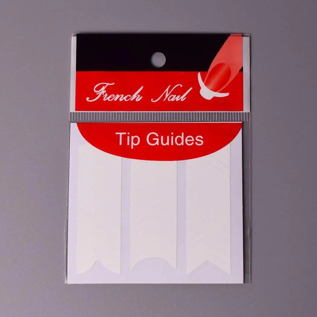 Salon Women Form French Art Home Guides Tips Nail Sheet Stencil DIY Fringe Stickers Fashion Manicure etc Casual | Красота и здоровье