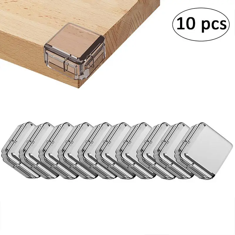 10 قطعة/المجموعة سلامة الطفل شفافة PVC حامي الجدول الزاوية الأثاث غطاء للحماية الأطفال المضادة للاصطدام حافة حاجز زاوية لسلامة الأطفال