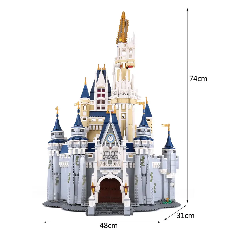 

Compatible legoeinglys 71040 4160Pcs Cinderella Princess Castle Model City Set Building Block Brick Kits Toys For Gifts