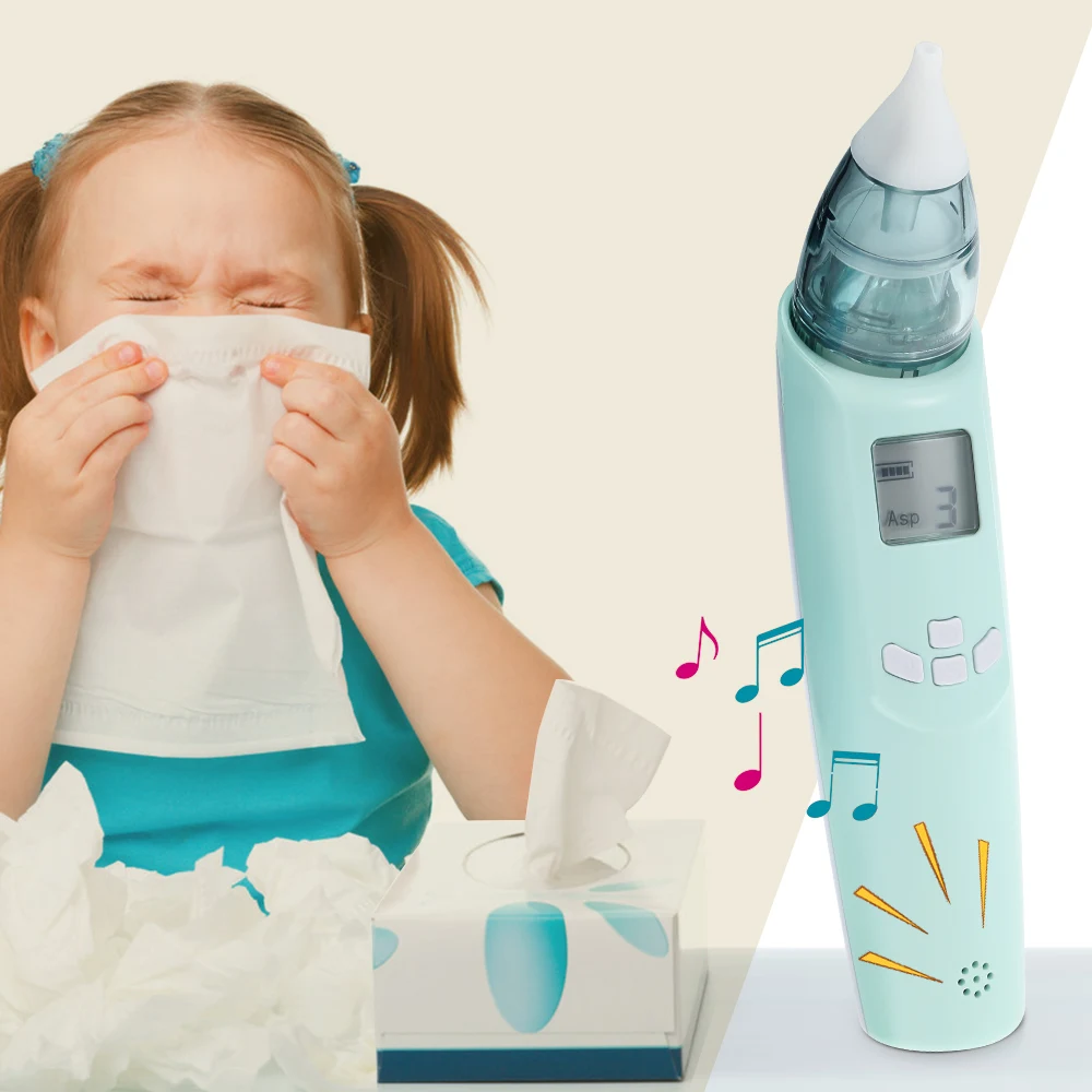 

Baby Electric Nasal Aspirator Nose Snot Cleaner Suction For Newborn Infant Toddler LCD Screen Electric Nasal Aspirator For Baby