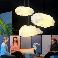Nordic Cloud LED Pendant Light Lighting Bedroom Living Room Restaurant Interior Decor Lighting LED Pendant Lamp Kitchen Fixtures nordic cloud led chandelier kindergarten children room cloud light restaurant clothing store decoration rigid plastic lamp