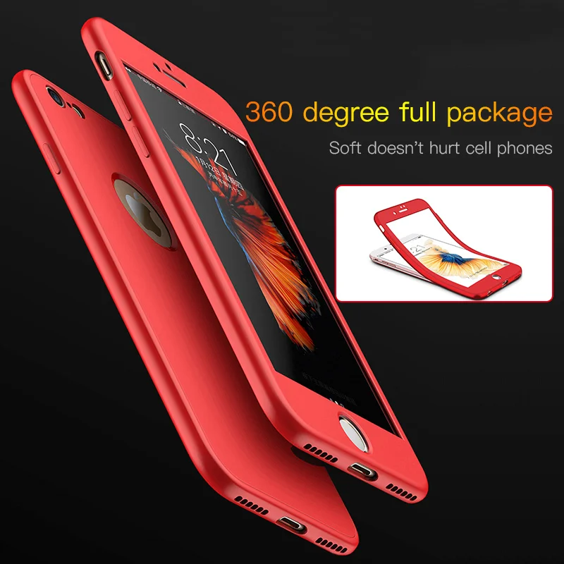 360 Full Cover Silicone Case For iPhone X MAX XR XS Luxury Degree Phone Shell 7 7Plus 8Plus 6 Plus 6s 8 |