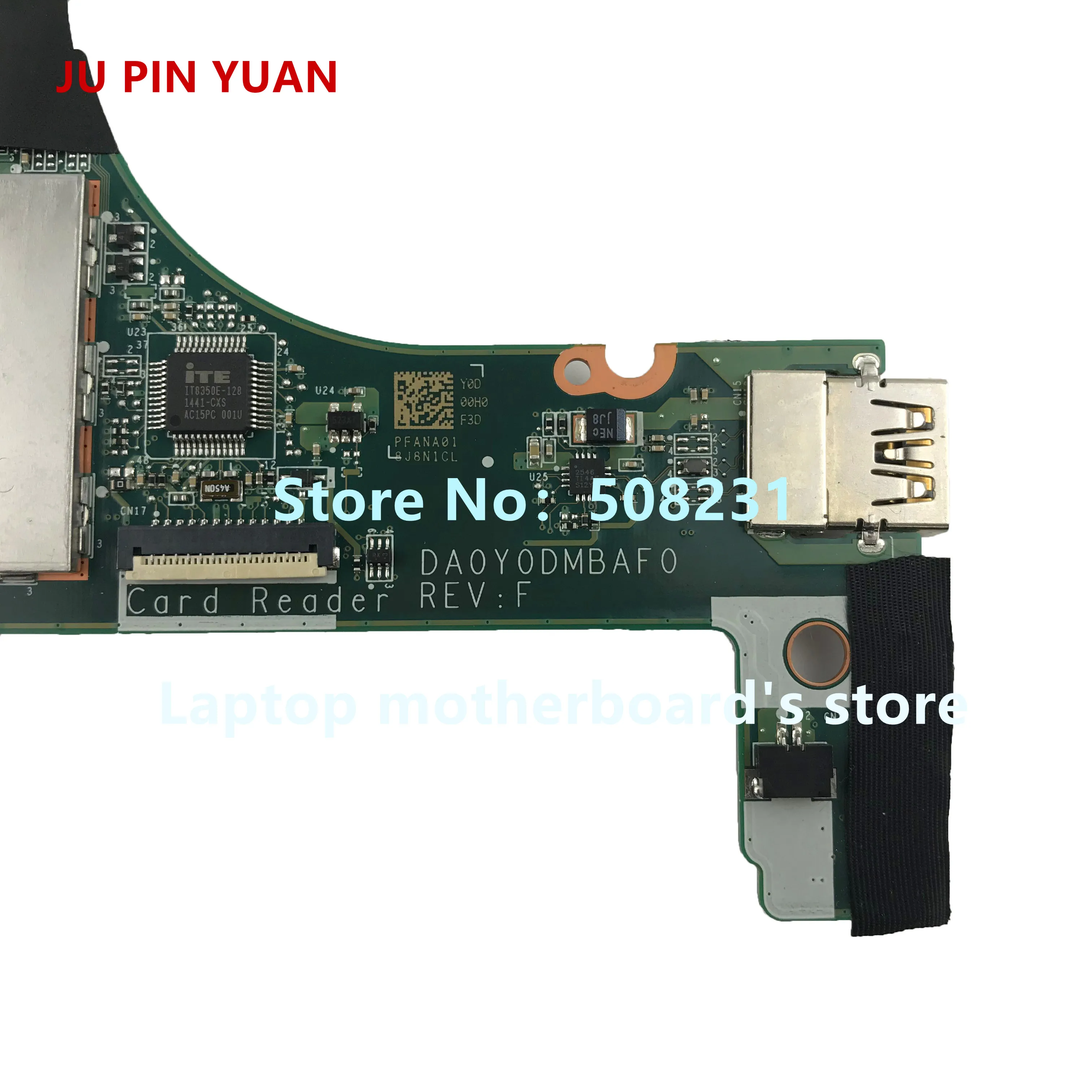 JU PIN YUAN 801505-501 801505-001 DA0Y0DMBAF0 for HP Spectre X360 13-4000 Laptop Motherboard with i7-5500U 8GB fully Tested