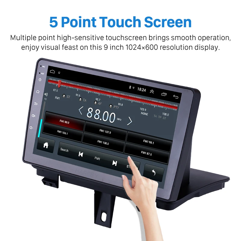 Perfect Harfey for AUDI Q3 2013-2017 Android 8.1 9" Bluetooth GPS Navi auto Radio support 3G WIFI Rearview DAB+ DVR Digital TV SWC OBD2 2