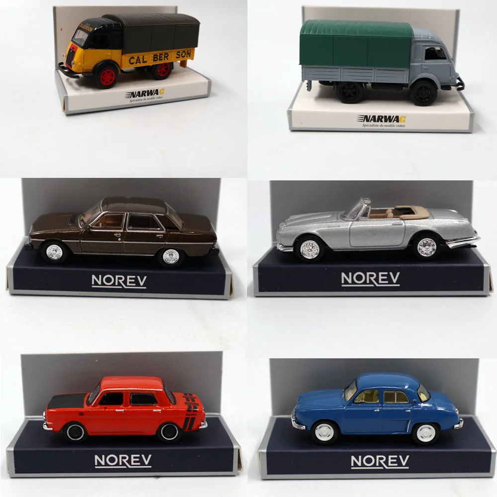 1/87 HO Масштаб Norev PEUGEOT/Simca/Citroen/Renault Galion/FACEL Vega III модели литые игрушки автомобиль рождественские подарки