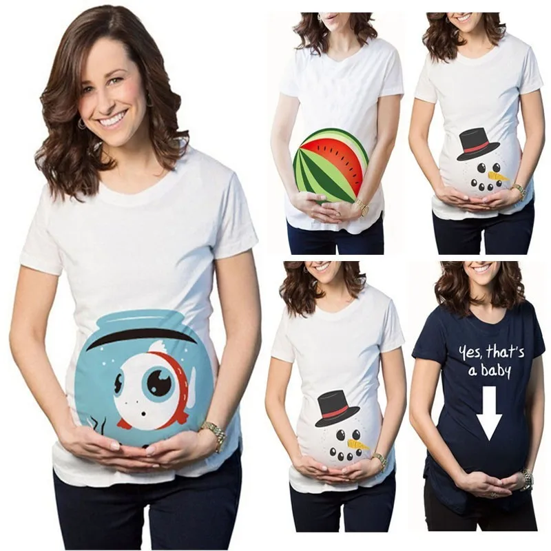 

Funnny Pregnant Maternity Mother Women Summer T Shirts Pregnant Mom Cute cotton Shirt Funny Pregnancy Tshirt Clothes Plus Size