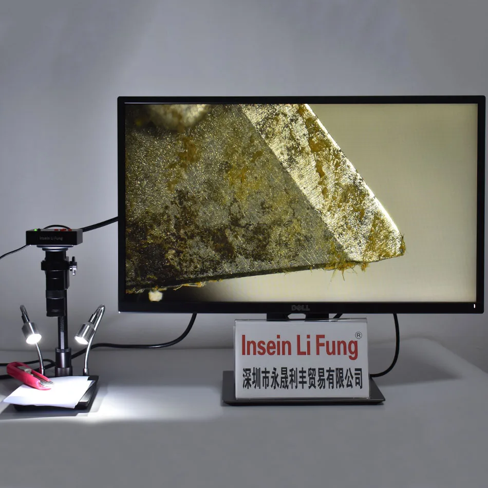 38MP 1080P 2K 60FPS HDMI USB industria electrónica Video microscopio Cámara 10X-200X Zoom c-mount p