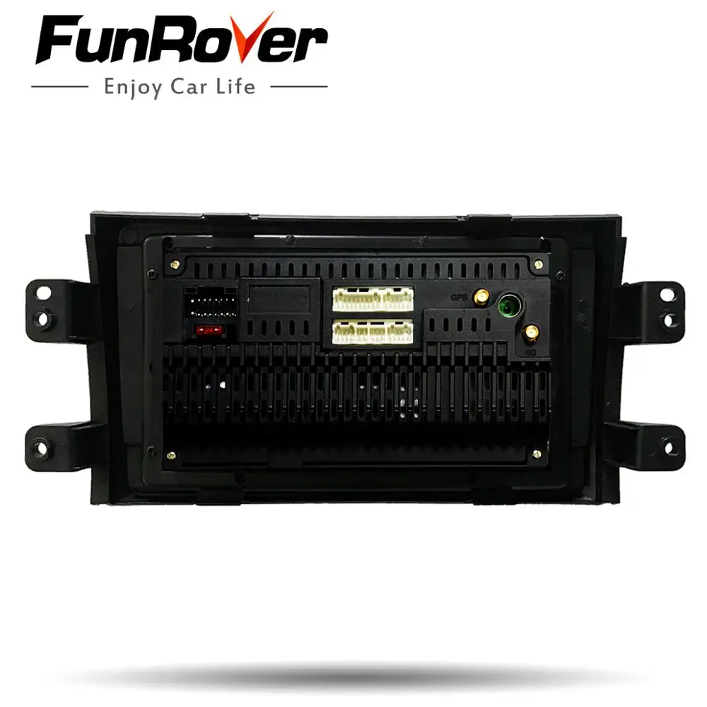 Perfect FUNROVER 2G RAM android 9.0 2.5D+IPS car dvd multimedia player navigation gps For Suzuki SX4 2006-2013 2 din car radio vedio DSP 5