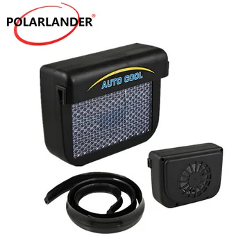 

Heating & Fans Car Window Fan Solar Auto Ventilator With Rubber Stripping Plastic sun Power Auto fan Black